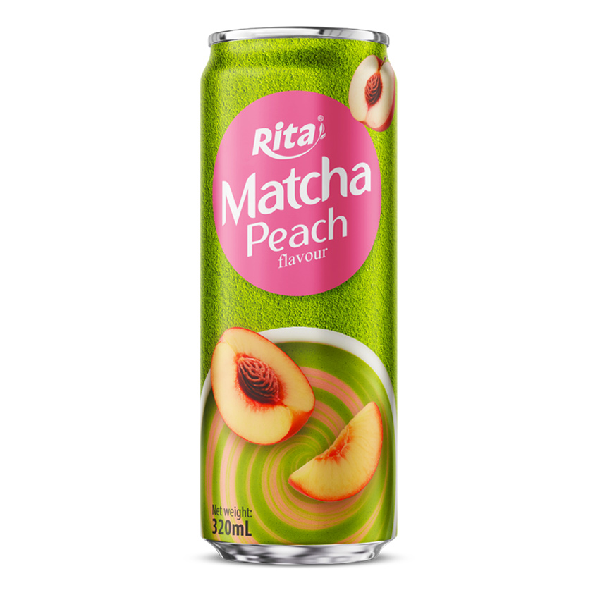 320ml Cans Rita Peach Matcha Tea Drink